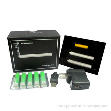 808D-1 E-cigarette Starter Kit with 280mAh Capacity, 12-24V DC Input, 2 hours Charging Time